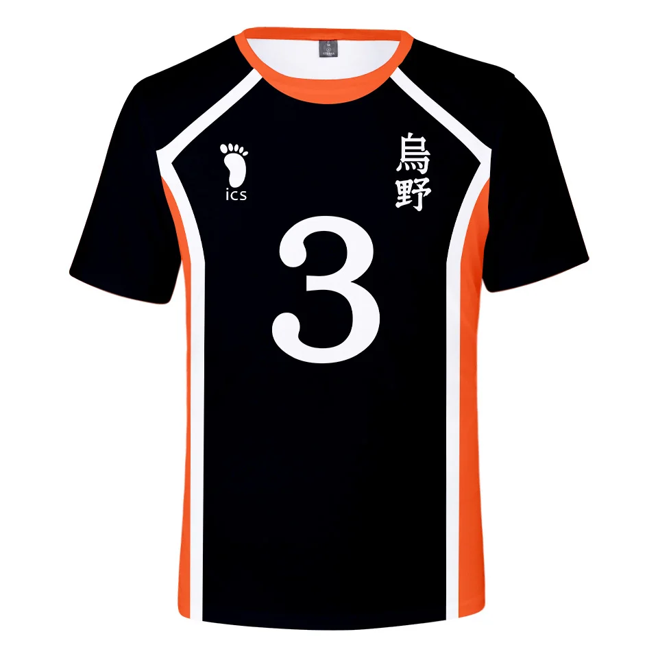 

Anime Haikyuu Cosplay T Shirt Men Karasuno High School Hinata Shoyo Kageyama Tobio Volleyball Uniform Funny Tshirts Graphic Tops