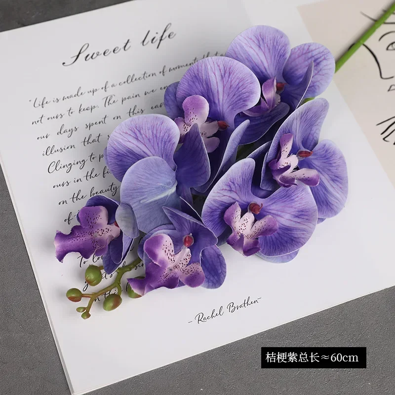 

7-голова ветка орхидеи из ПВХ