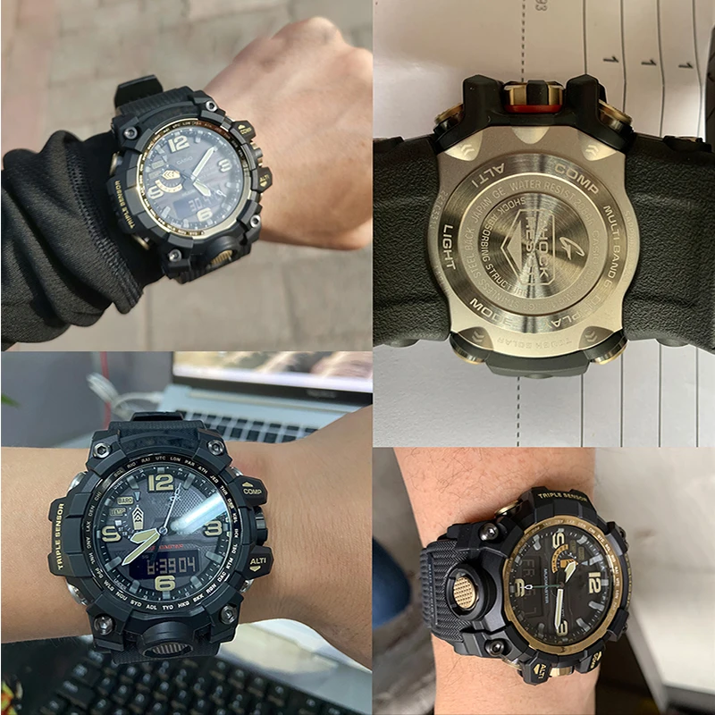 Фото Красочные аксессуары для часов из смолы, подходящие для Casio GWG-1000, ремешок для ремонта, мужской спортивный водонепроницаемый резиновый ремешок для часов №5