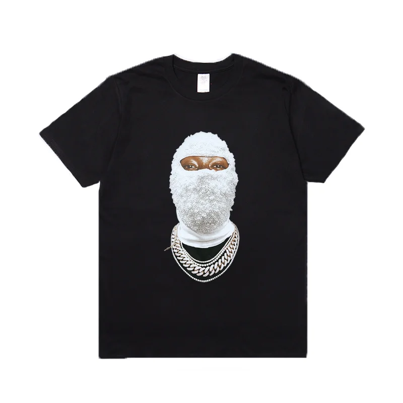 

Best Ih nom uh nit T Shirt Hip Hop Streetwear Diamond Masked 3D T Shirts Fashion 1:1 High Quality Skateboard Cotton T-Shirt