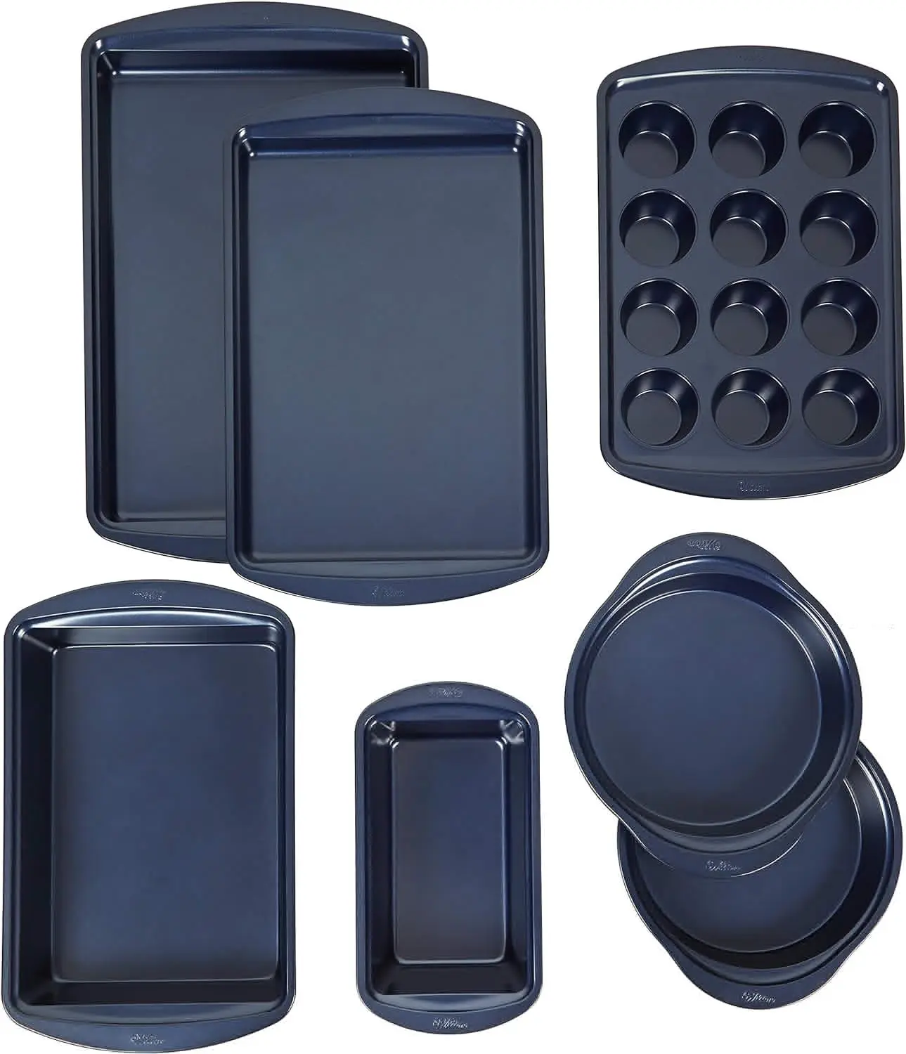 

Diamond-Infused Navy Blue Baking Set, 7-Piece
