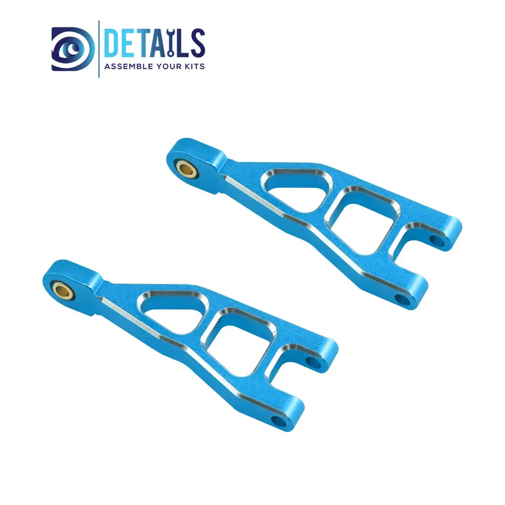 w hobbystyce Aluminiowy zestaw tylnych wahaczy do ARRMA 1/18 MOJAVE Upgrade Parts 2pcs A:Blue silver B:Red C:Black