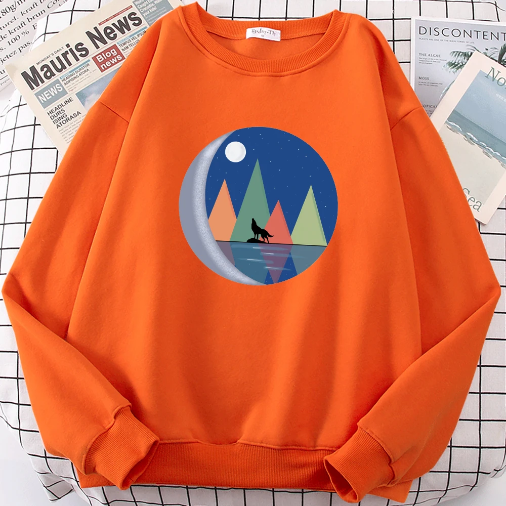 

Женская толстовка Howling Of The Wild Wolf с принтом манги, пуловер с меховой подкладкой, теплая флисовая одежда, осенняя винтажная Женская толстовка