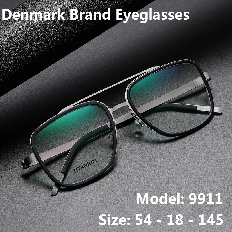 Дания брендовая оправа для очков мужчин 9911 деловые квадратные Безвинтовые