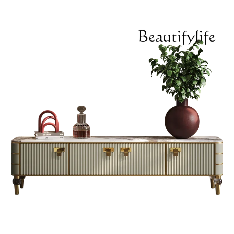 Легкий роскошный шкаф для телевизора Журнальный столик Итальянский