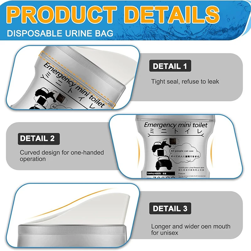 Портативная Аварийная сумка для писсуара уличные кемпинговые мочевые сумки