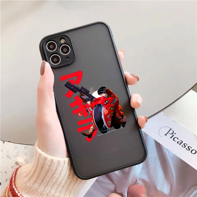 Ударопрочный чехол Akira 84 для телефона iPhone 12 13 11 Pro Max SE20 X XS XR 7 8 6Plus черный Жесткий