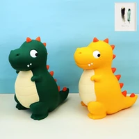 cute dinosaur piggy bank childrens anti fall large capacity can be stored and withdrawn cartoon piggy bank birthday gift