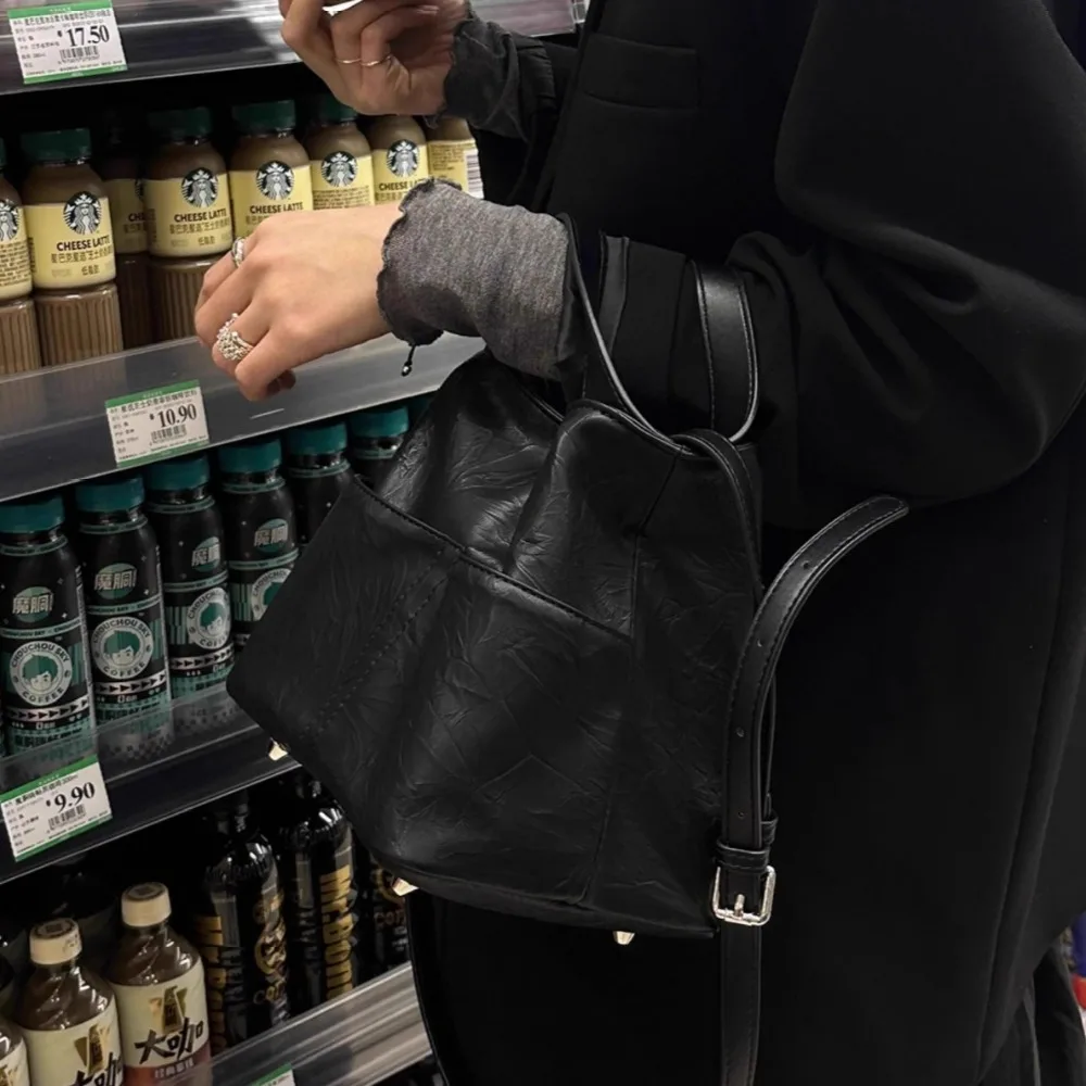 Водонепроницаемые сумки-ведра из искусственной кожи большая вместимость