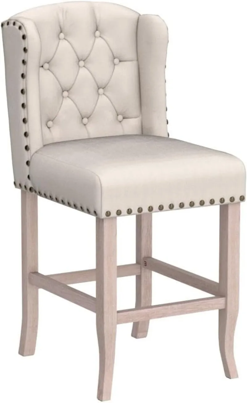 Классическая ворсовая барная стулья размером 30 дюймов с 4 льняными оборками