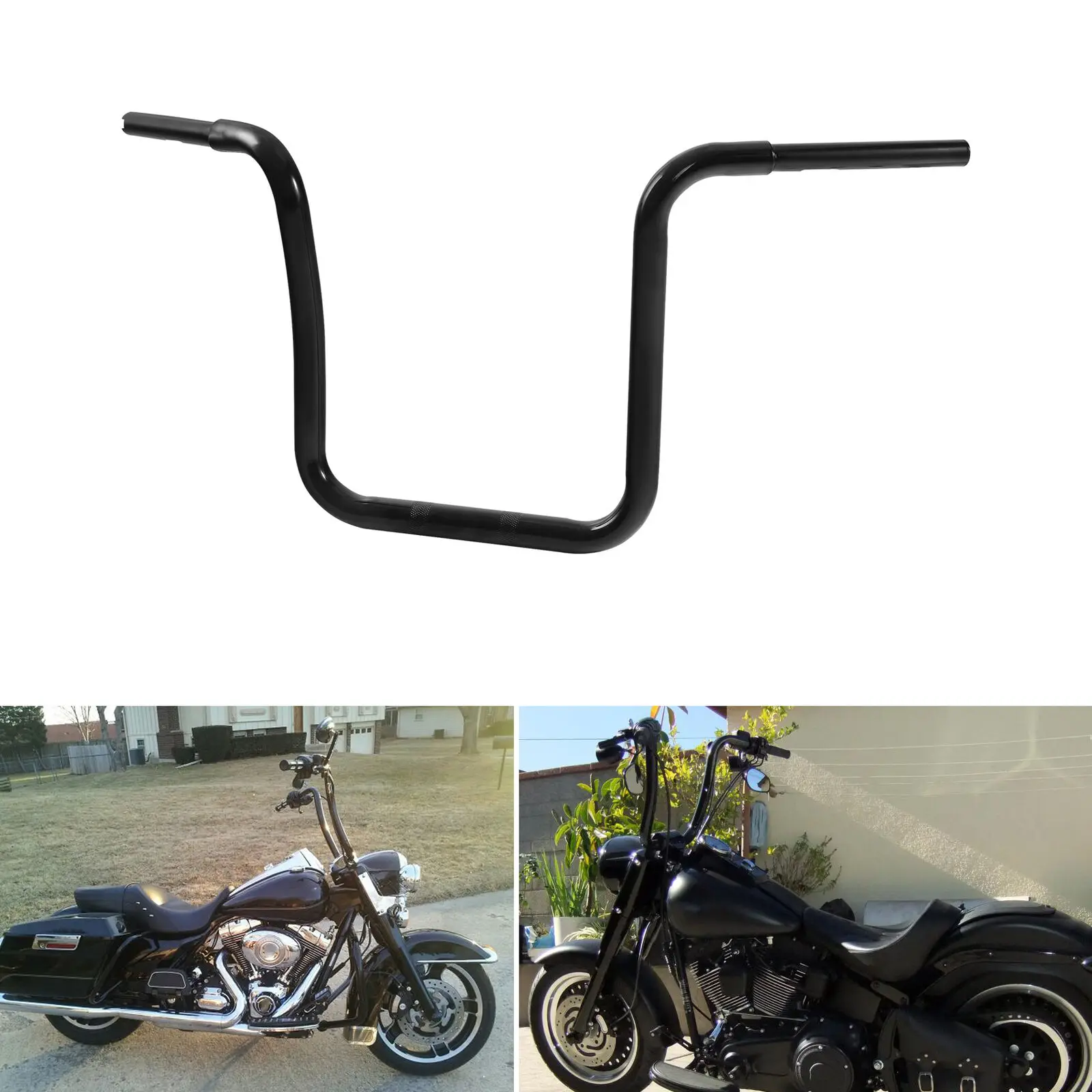 Мотоциклетная вешалка 18 дюймов Rise 1-1/4 дюйма Drag Ape руль для Harley FLST FXST Sportster |