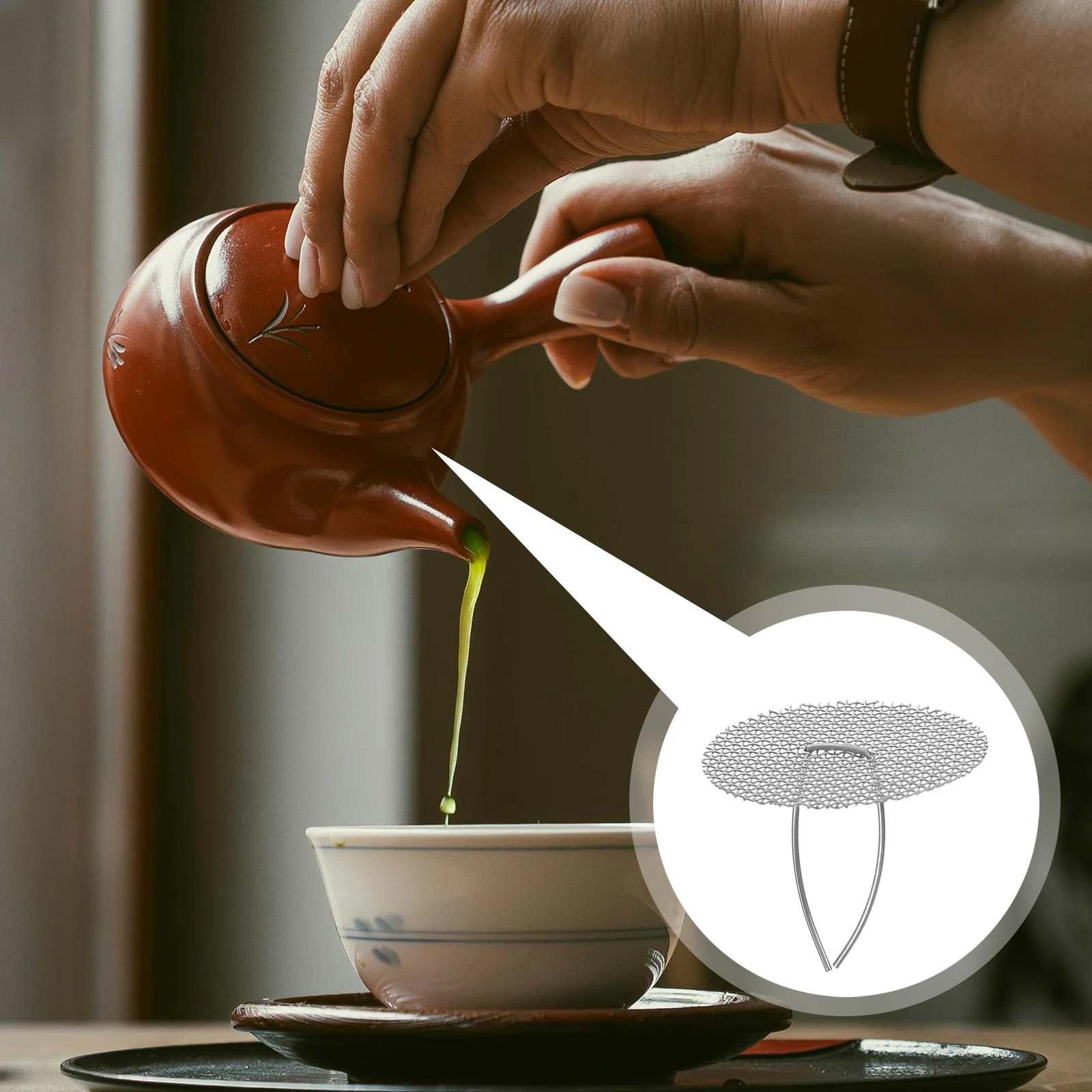 

Фиолетовый глиняный фильтр для чая