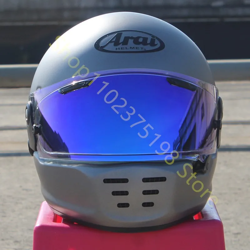 Шлем на все лицо из стекловолокна матовый серый