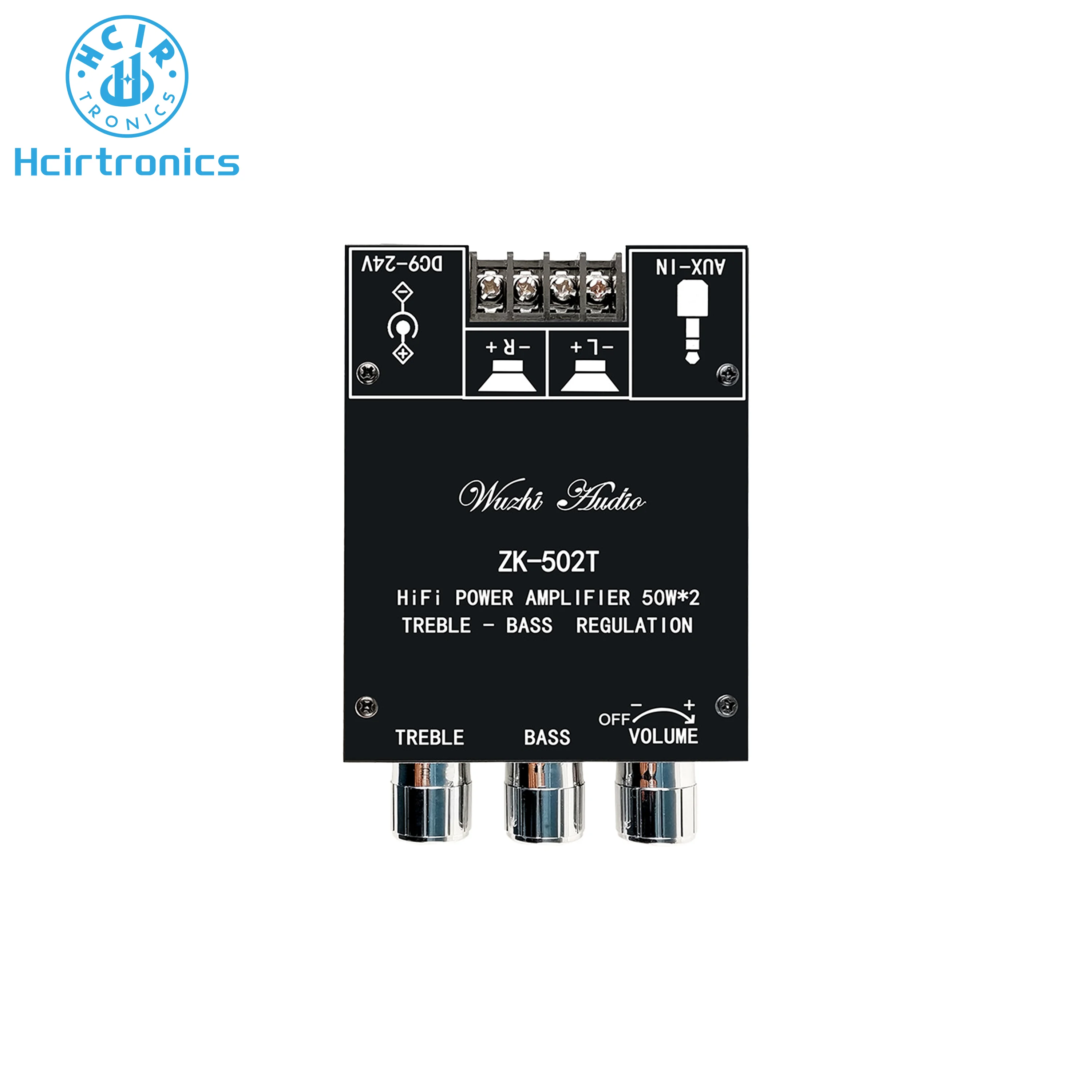 ZK-502T TPA3116D2 Плата усилителя басового сабвуфера 2 0 канала Мощность Аудио Стерео 50 Вт