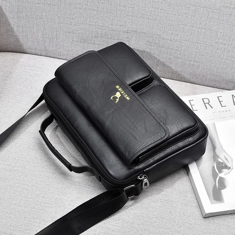 Brand New PU Leather Bag Bag Men Shoulder Bags Vintage Messenger Bag Men's Handbags Briefcase Bag Casual tote bag Crossbody Bags