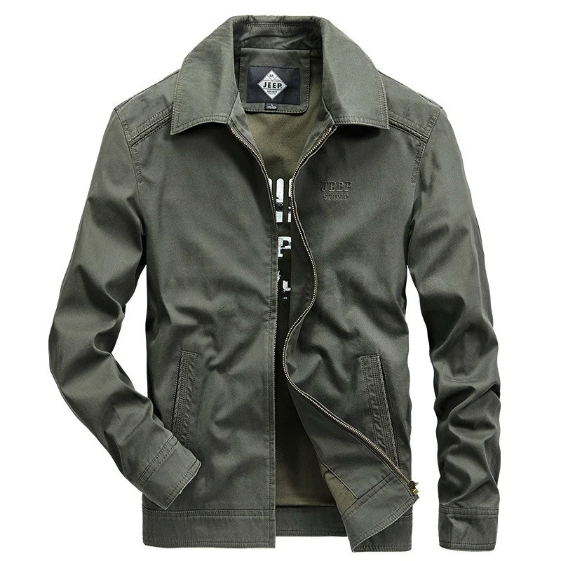 

Brand Casual Jacket Men Military Multi-pocket Mens Jackets and Coats Quality Cotton Windbreaker Jaqueta Masculino Size M-4XL