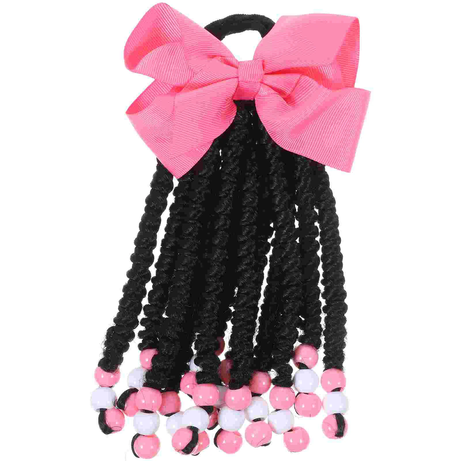 

Wigs Hair Extensions Braids Weave Beaded Braided Ponytail Bowknot Chemical Fiber Women's Synthetic