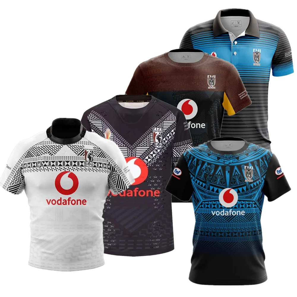 Коллекция 2021 года Фиджи 7s домашняя одежда для регби Джерси майка шорты | Спорт и