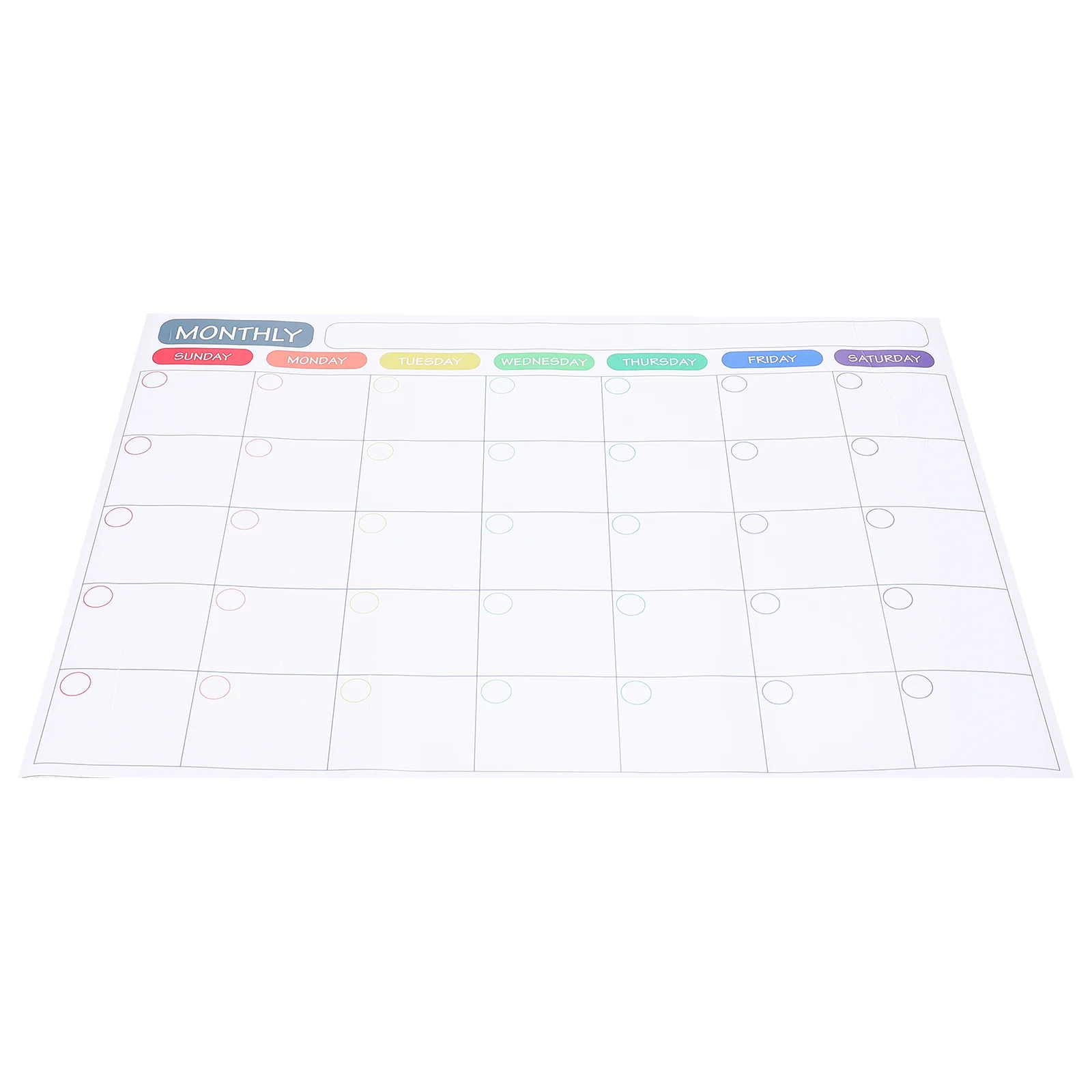 

Magnetic Message Board Monthly Dry Erase Calendar Fridge Memo Whiteboard