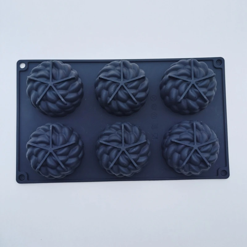 

6 Cells Silicone Cake Molds Flower Shaped Mousse Moulds Cake Decorating Gadget Silicone Material for Baking Donuts Bread A0KF