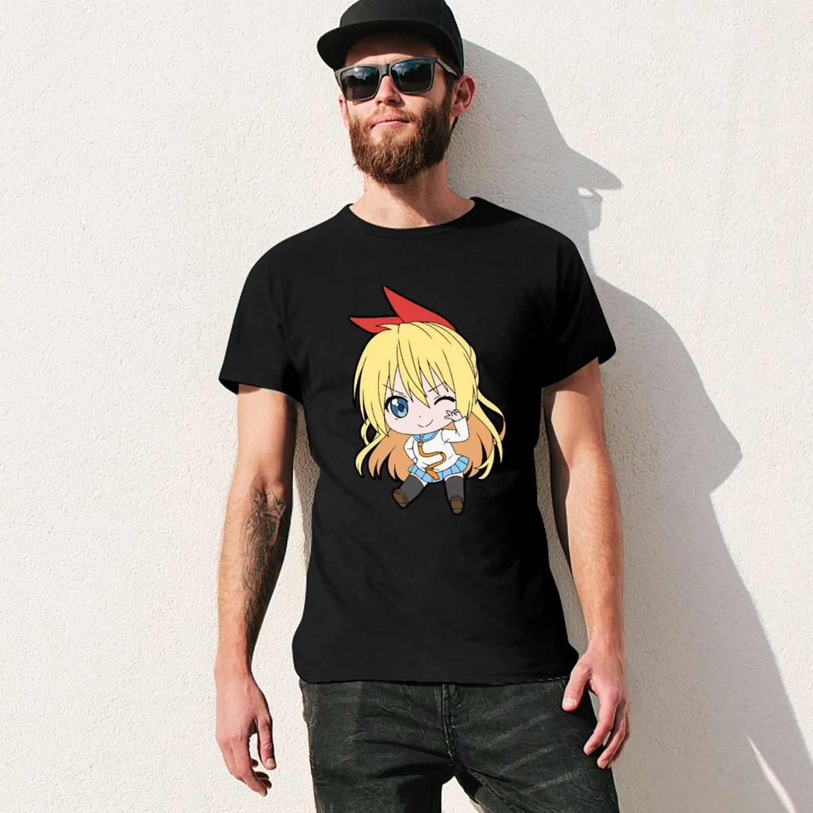 Фото Футболка Chitoge Chibi, водостойкая повседневная футболка №3