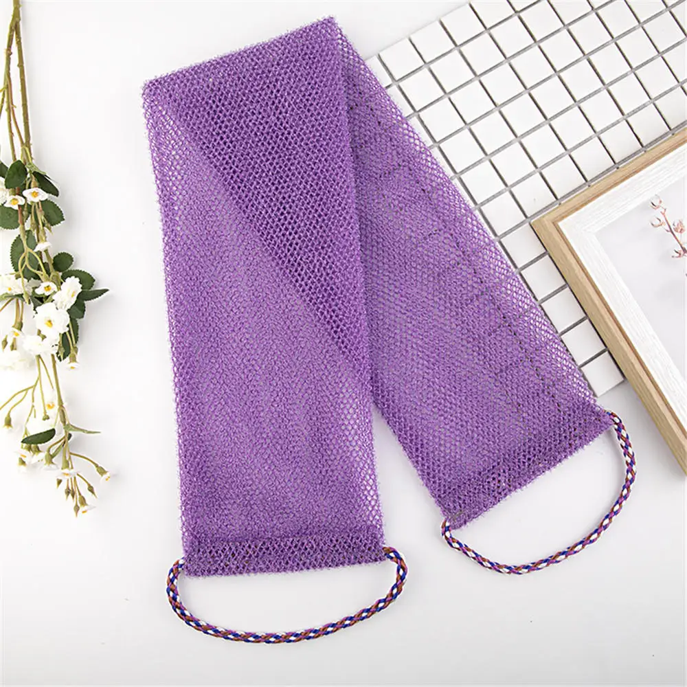 3 Color Mesh Sponge Exfoliating Body Back Scrubbing Wash Washcloth Strong Cleaning Bathing Shower Bath Towels Bathroom Supplies images - 6