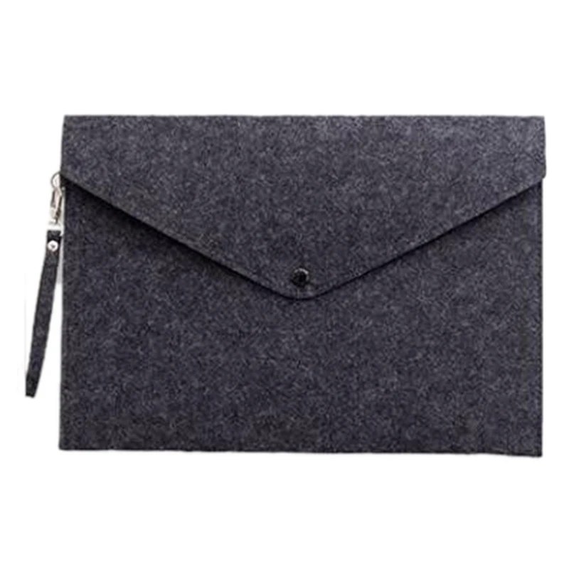 

1PC Simple A4 Big Capacity Document Bag Pad Business Briefcase File Folders Chemical Felt Filing Products