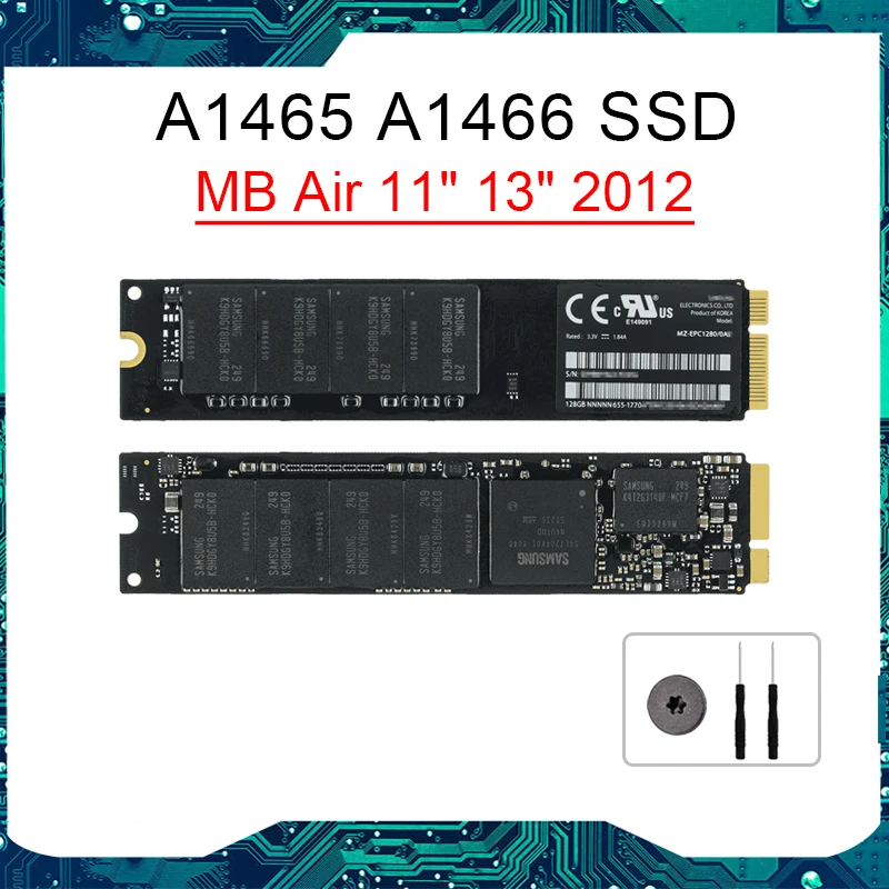 Твердотельный накопитель A1465 A1466 SSD-накопитель 11 дюймов 13 64 ГБ 2012 128 256 жесткий диск