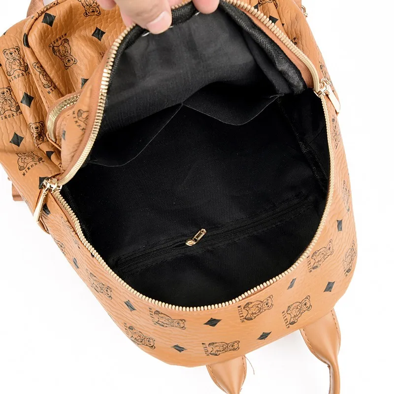 Водонепроницаемый рюкзак для женщин модный дорожный ранец из искусственной кожи