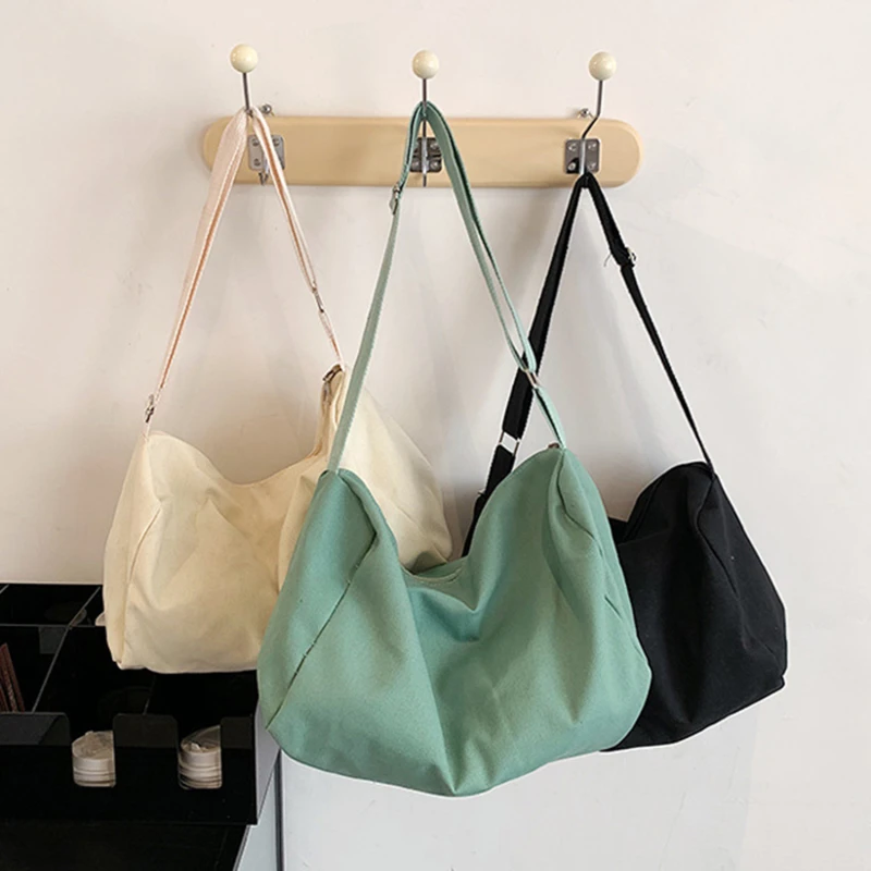 

Korean Canvas Crossbody Bag for Women 2023 Nylon Waterproof Female Handbags Girl Student Shoulder Messenger Book Bag Satchels