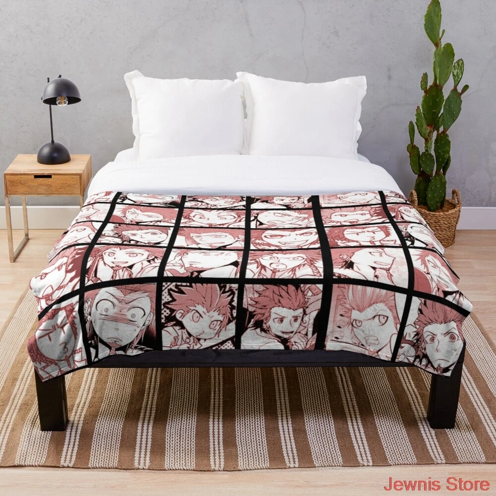 

Leon Manga Collection Colored Throw Blanket Bedspread Soft Throw Bed Sofa Cover For Kids Child Girls Boys Christmas Xmas Gift