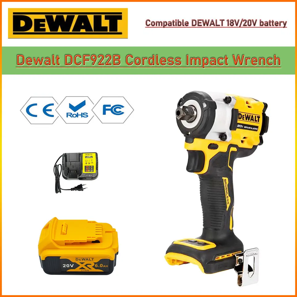 

Ударный гайковерт Dewalt DCF922B, 20 в, 1/2 дюйма