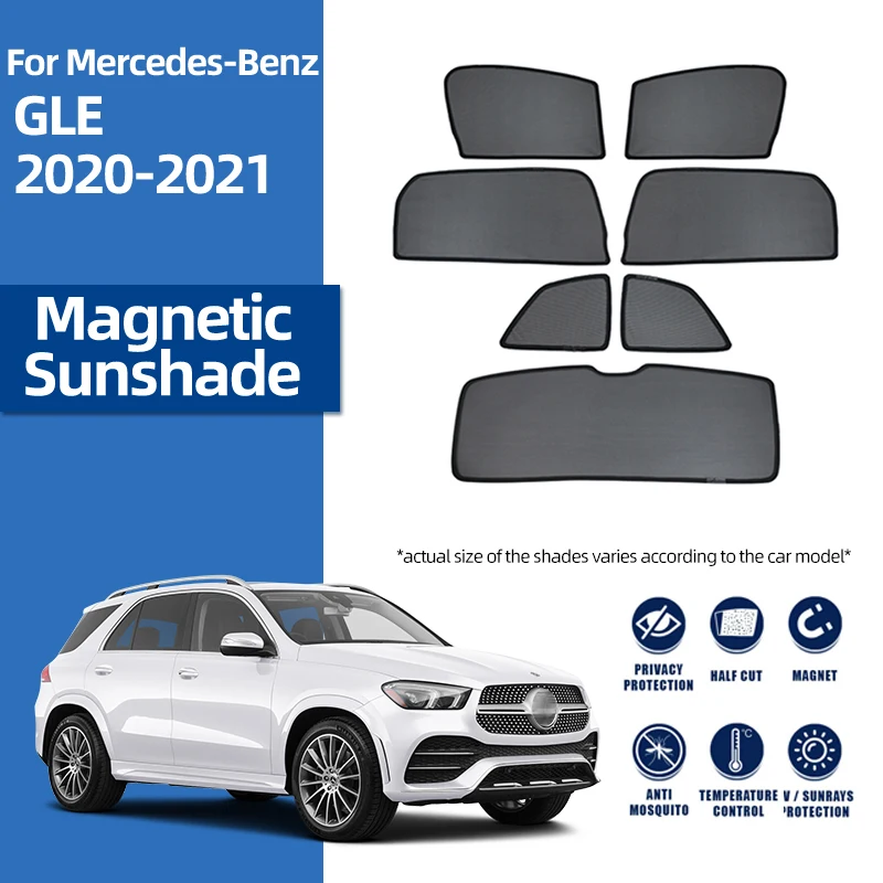 

Magnetic Car Sunshade Front Windshield Rear Side Window Sun Shades For Mercedes Benz GLE Coupe GL GLK GLB W166 W167 2015-2022
