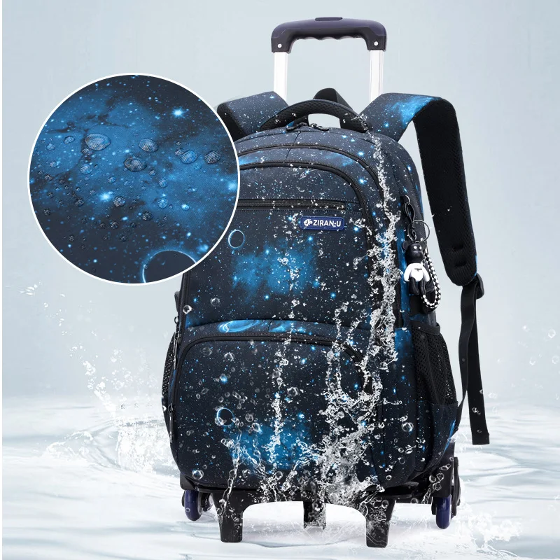 trolley school bags with wheels Travel Trolley Luggage Bags Children Schoolbags girls boys Kids Backpacks Mochila Infantil 2022