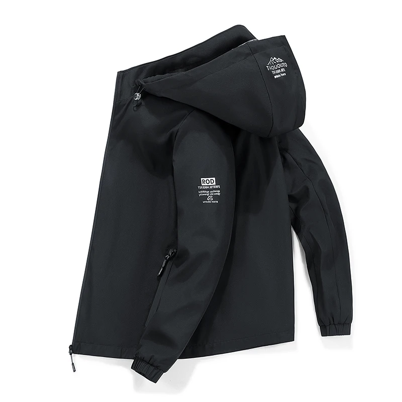 

Outdoor camping hiking Jackets 2023 New men breathable waterproof Zip hoodies Trench coats Adventure jacket casual Windbreaker