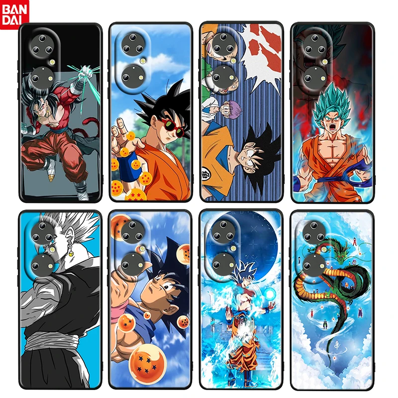 

Anime Fashion Dragon Ball Z For Huawei P50 40 30 20 10 9 Lite E Mini Pro 5G TPU Soft Gel Silicone Black Cover Phone Case Funda