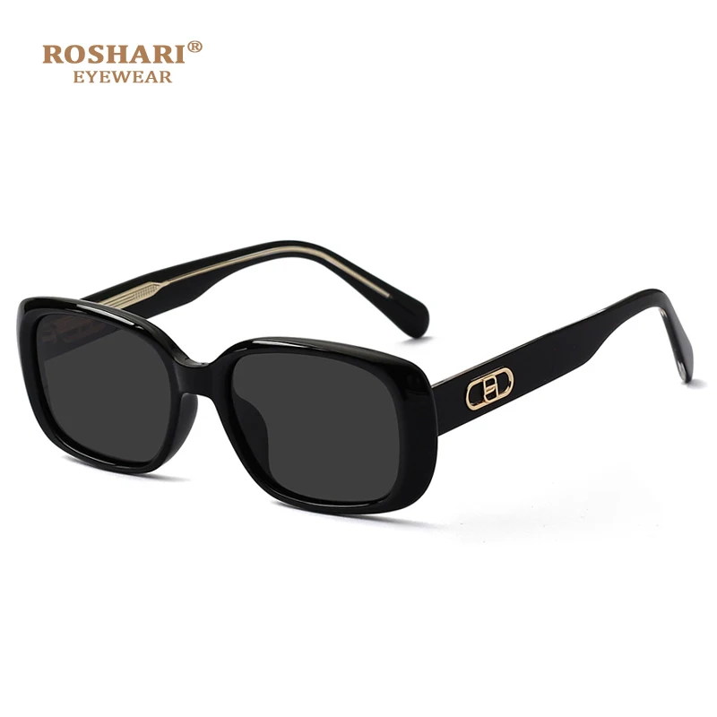 

RoShari RS006 Polarized Sunglasses for Women TR90 Square Frame Shade UV Protection Fashion Eyewear