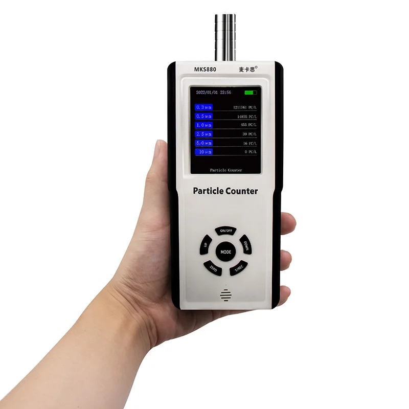 

Export data Six channels 0.3/0.5/1.0/2.5/5.0/10um Dust Particle Air Quality Monitor Portable Detector Dust Particle counter