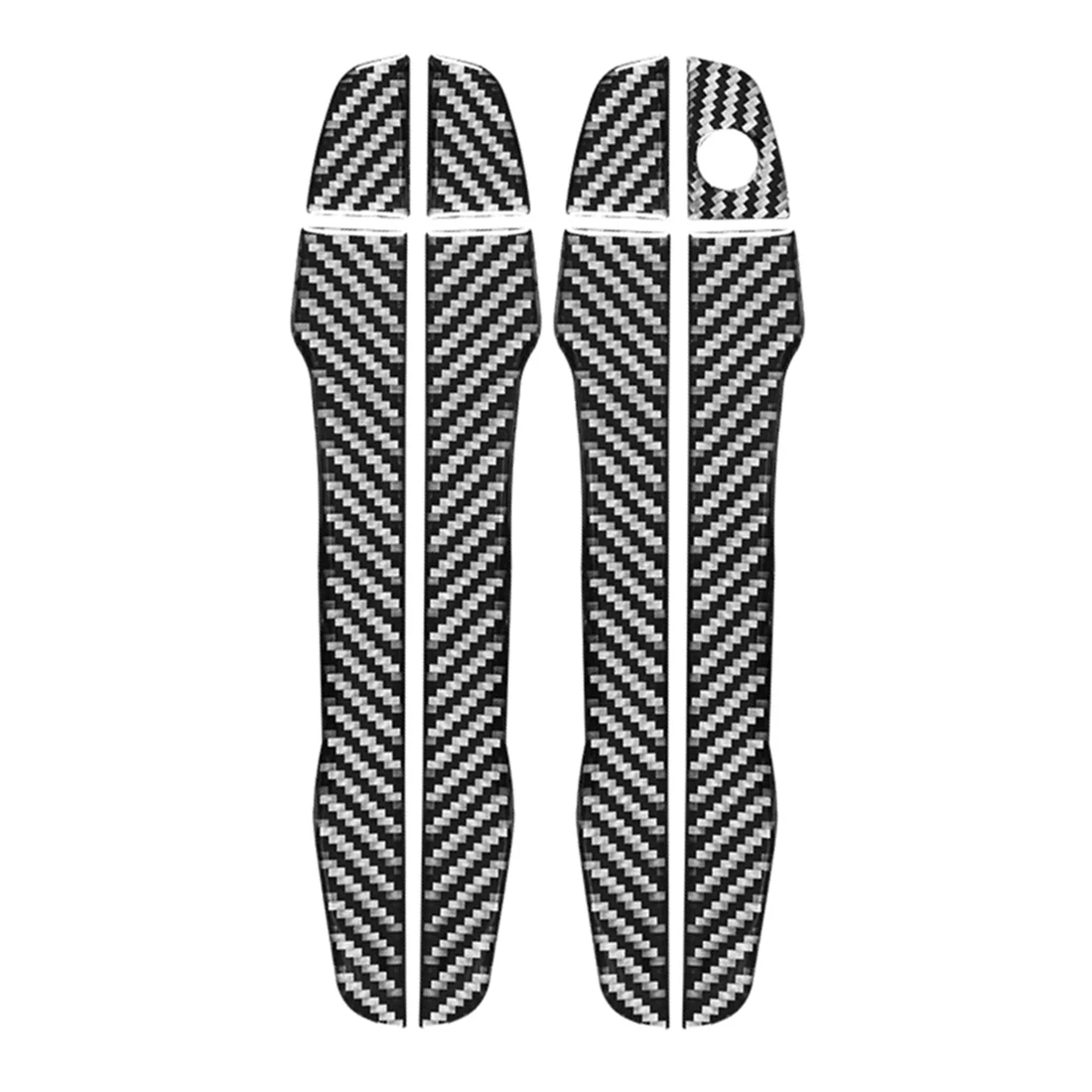 

Carbon Fiber Car Door Handle Cover Trim Sticker Accessories for 2016 2017 2018 2019 2020