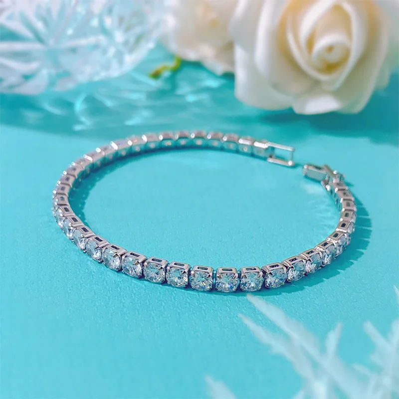 

38pcs Top Small CZ Crystal BlingBling Charms Queen Bracelet Bracelets For Women Silver Gold Plated Luxury Wedding Jewelry