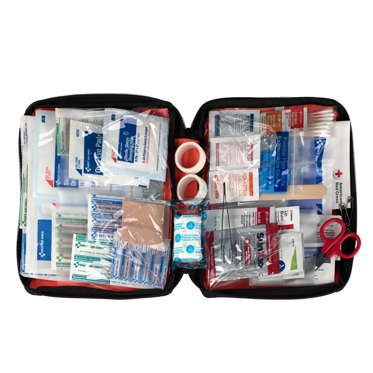 

First Aid Only Outdoor First Aid Kit, Fabric Case, 205 Pc
