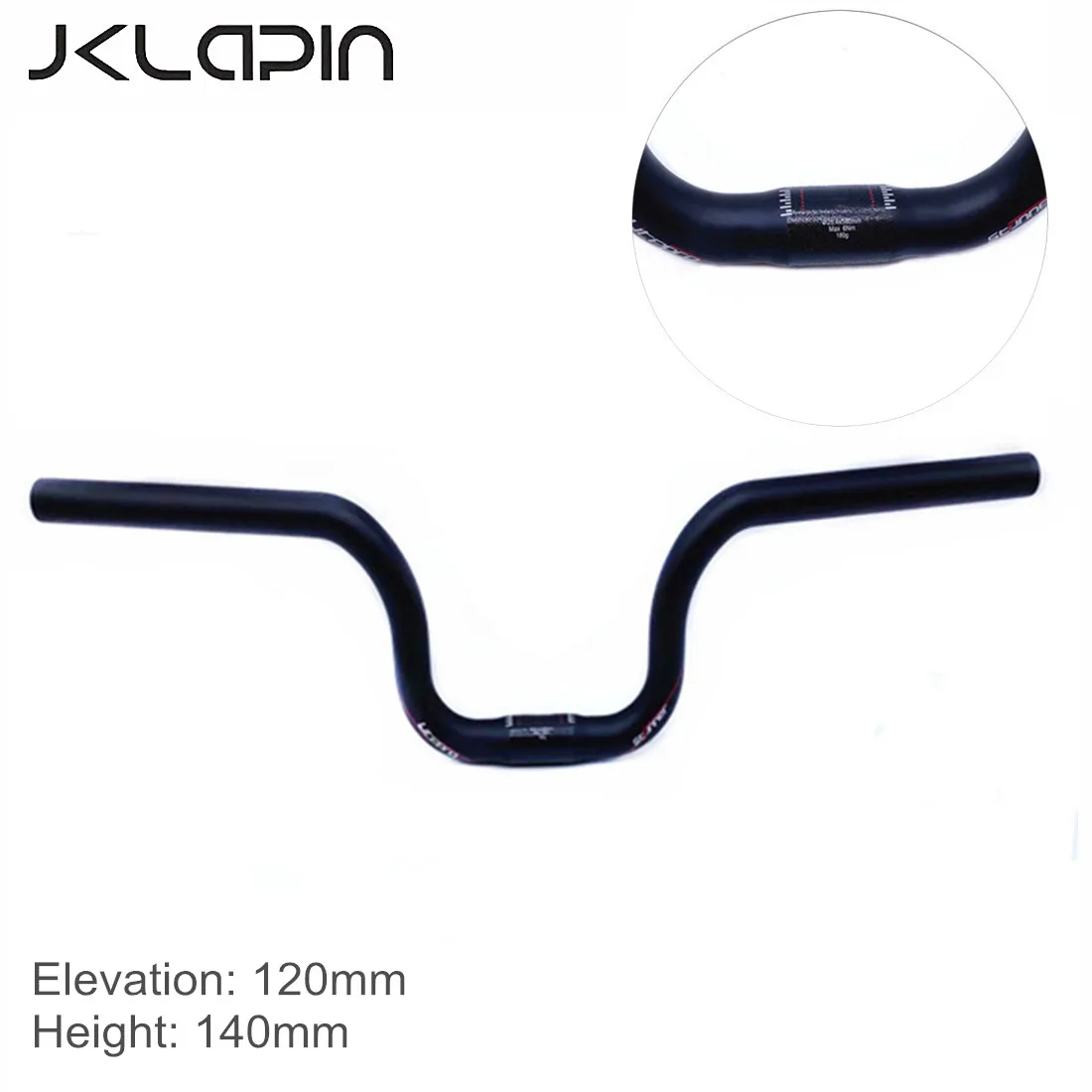 

JKLapin Bicycle Carbon Fiber Swallow Handlebar Folding Bicycle 412 M Handle Bar Lift 120mm For Brompton