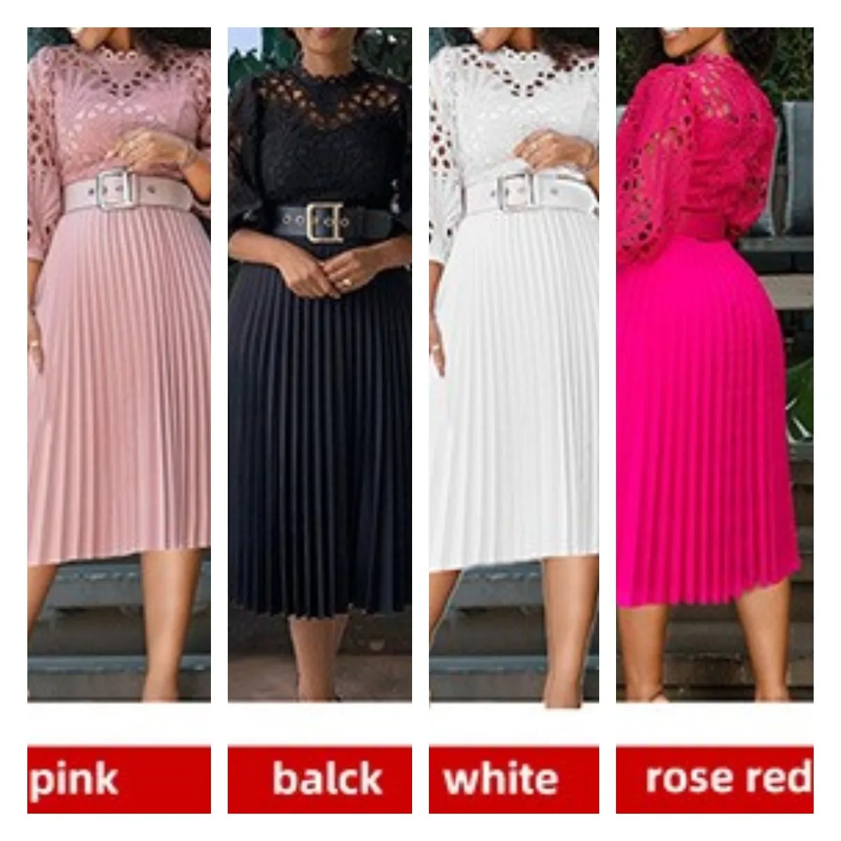 

Sexy Lace Hollow Out African Dresses for Women 2023 Summer Clothes Long Pleat Dress Party White Black Elegant Robe Longue Femme