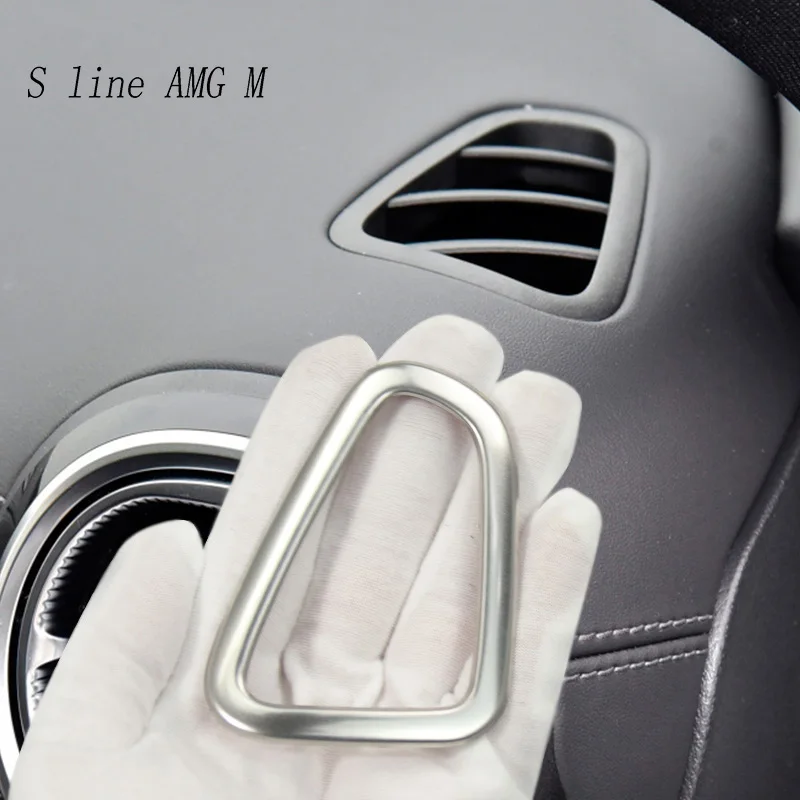 

Наклейки для стайлинга автомобиля Приборная панель сторона выход воздуха рамка Накладка для Mercedes Benz C Class W206 2022 авто аксессуары для интерьер...