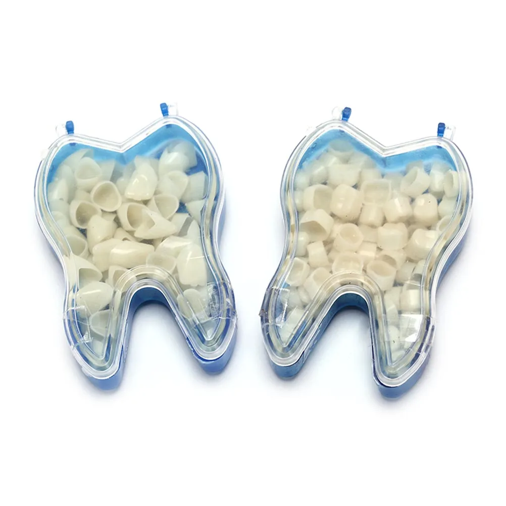 

50Pcs/Box Dental Crowns Resin Realistic Dental Crowns Porcelain Temporary Teeth Crown Oral Teeth Whitening Anterior Molar Crown