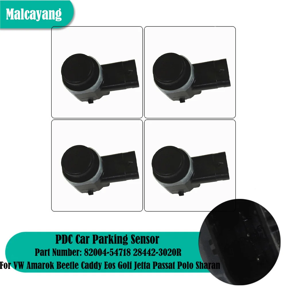 Автомобильный датчик заднего хода, 4 шт, для VW Модели Amarok, Caddy Eos Golf Jetta Passat Polo Sharan, Touareg Touran Bj 82004-54718 28442-3020R