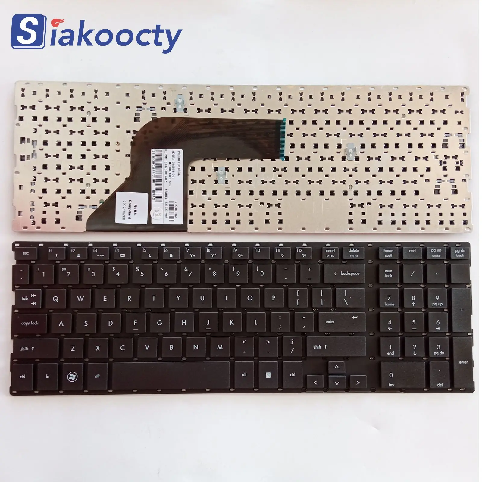 Клавиатура для ноутбука HP Probook 4510S 4515S 4710S 4750S 4410S 4411S без рамки