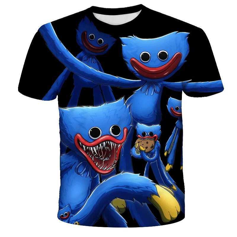 

3D Poppy Game Printed T-Shirt, Men's Short Sleeve T-Shirt, Informal Graphics, Haji, Wuji, Boys And Girls Cartoon T-Shirt