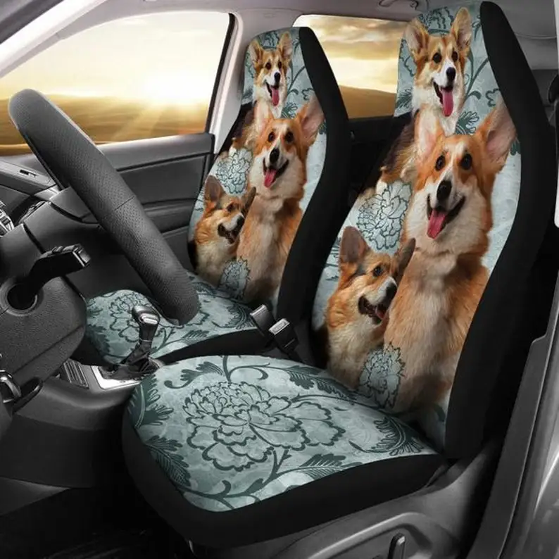 

Pembroke Welsh Corgi, Dog Lover Gift, Car Seat Covers, Car Accessories, Gift for Her, Custom Seat Covers, Custom Made Cover,Fron