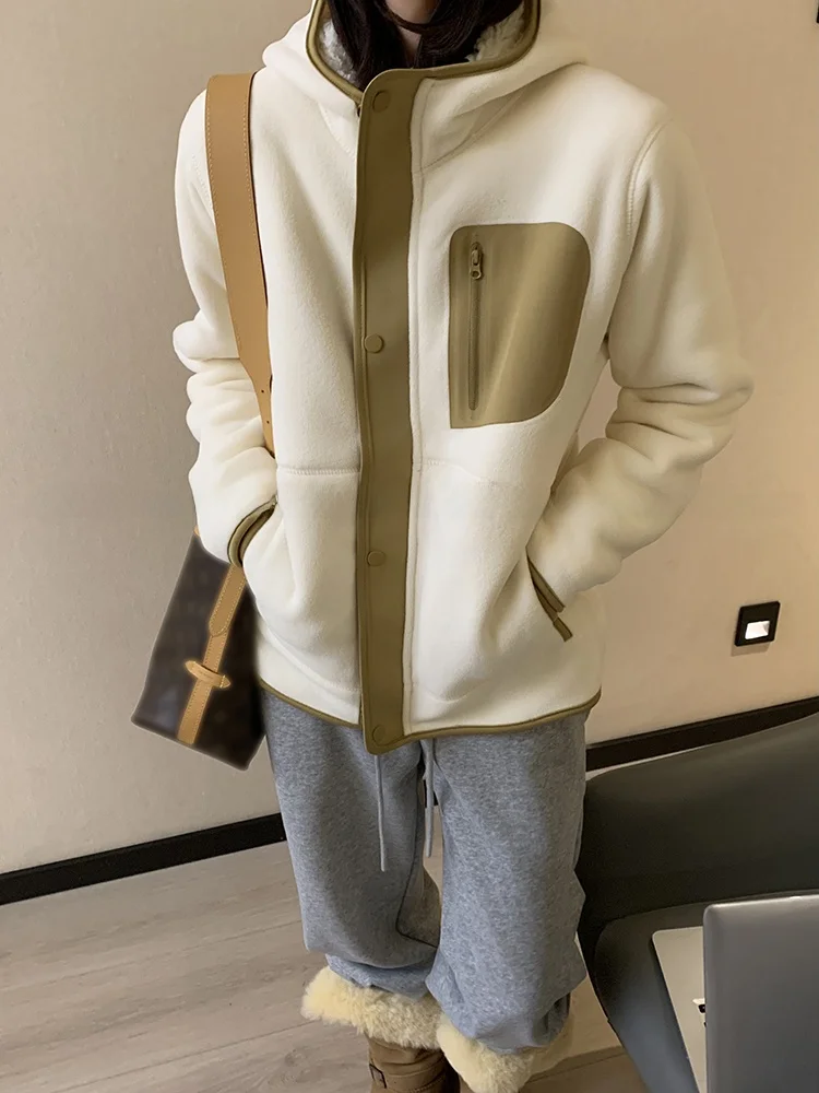  Флисовая толстовка Ooo Berber осенне-зимняя теплая ветрозащитная куртка на флисовой